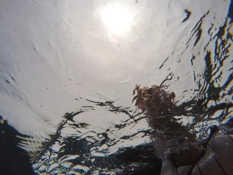 View from underwater Stock Photos