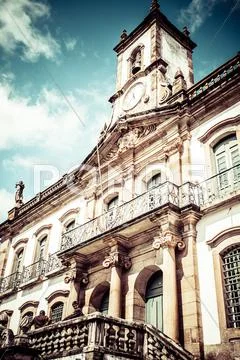View of the unesco world heritage city of ouro preto in minas gerais brazil Stock Photos