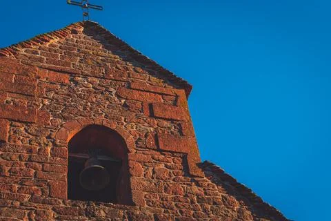 A view of the unique architecture of Collonges-la-Rouge (Corrze, Nouvelle-A.. Stock Photos