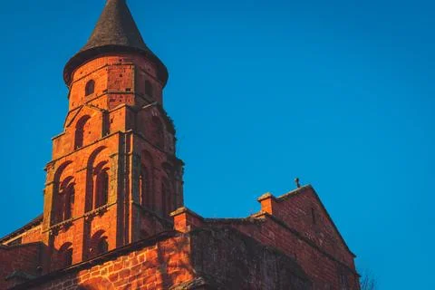 A view of the unique architecture of Collonges-la-Rouge (Corrze, Nouvelle-A.. Stock Photos