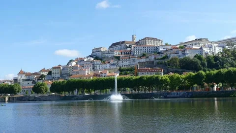 View of the University of Coimbra Stock Footage 165607878
