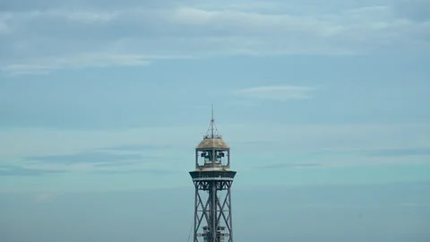 View of the upper station of the funicular Video stock 254601409