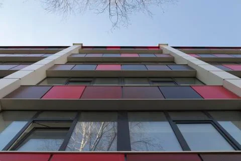 View upward on a building. Stock Photos