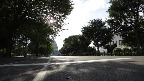 View of US Capitol Building Stock Footage 146199966