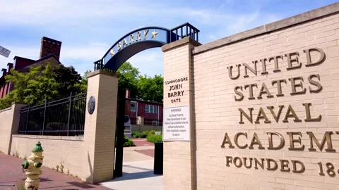 View of the US Naval Academy Stock Footage 153634204