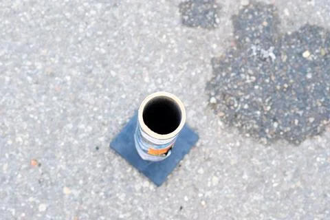 A view of used firework boxes. Stock Photos
