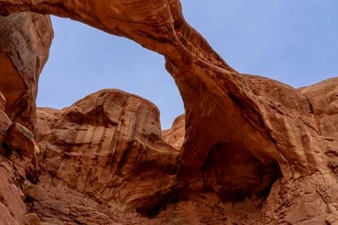 View Of Utahs Mesmerizing Rock Formations Stock Photos