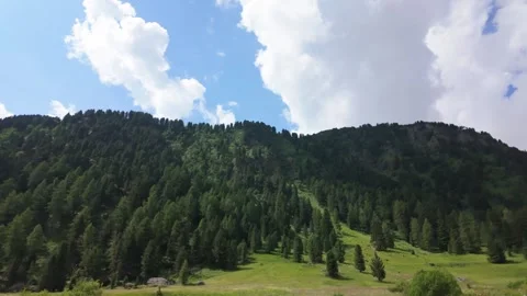 A view of Val Duron near Campitello di Fassa - Val di Fassa - Italy Stock Footage 288012494