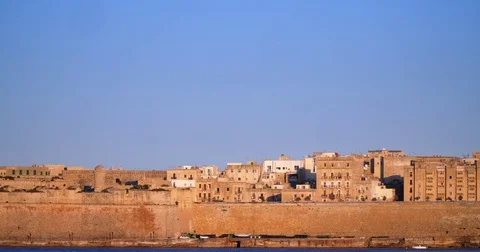 View on Valetta Malta Skyline 4k Video Stock Footage 79981630