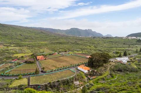View of the valley of arriba Stock Photos