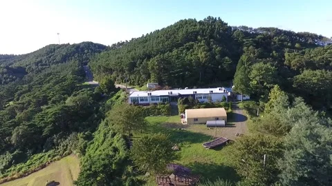 View of the valley from the mountains Vídeos de archivo 306034028
