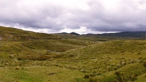 View of Valleys in the Andes Stock Footage 77734054