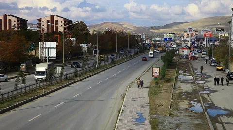 View of the Van, Turkey. Autumn. Stockbeeldmateriaal 39830918