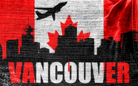 View of vancouver Ilustración de archivo