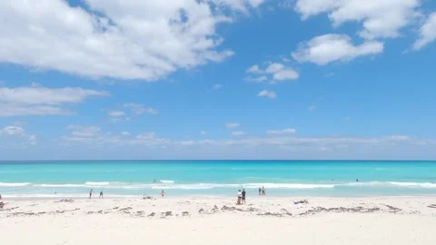 View of Varadero Beach, Cuba Stock Footage 272623436