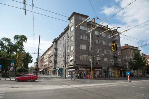 View of Vasil Levski Boulevard, Sofia, Bulgaria Stock Photos