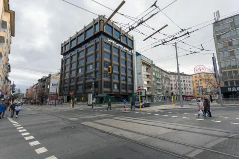 View of Vasil Levski Boulevard, Sofia, Bulgaria Foto stock