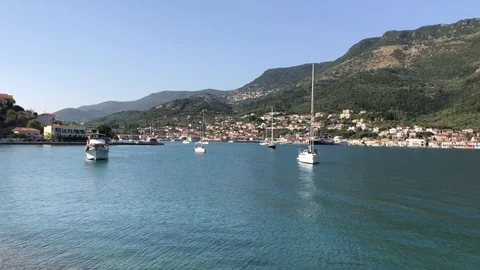 View of Vathy or Ithaki, the main town of Ithaka or Ithaca in Greece Stock-Footage 81327618