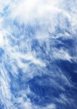 View of the vault of heaven with clouds Foto stock