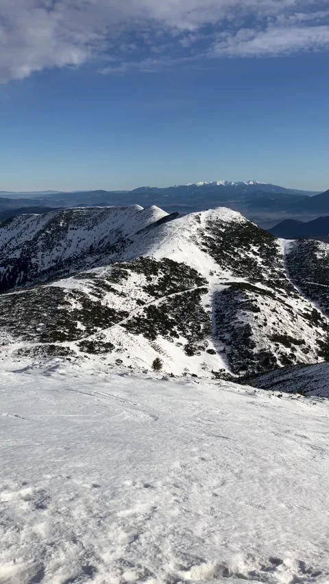 View from Velky Krivan, Mala Fatra, Slovakia Video stock 301653237