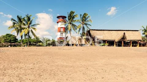 View at Venao beach in Azuero peninsula, Panama. ~ Premium Photo #233296749