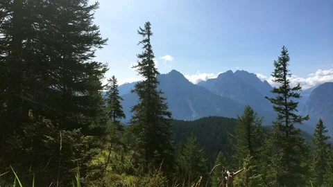 View of Veneto dolomites in summer Stock Footage 110689171