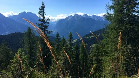 View of Veneto dolomites in summer Stock Footage 110690054