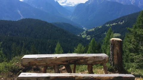 View of Veneto dolomites in summer Stock Footage 110692392