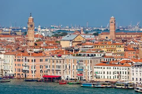 View of Venice, from above. Stock Photos