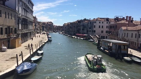 View of Venice canal from a bridge Video stock 71541951