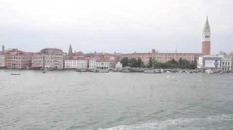 View of Venice Main streets from the backwaters Stock Footage 41333605