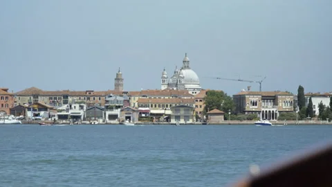 View of Venice seen from the boat [2] - Italy 4K Stock Footage 201424424
