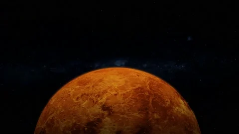 View Venus surface planet 3d on space Stock Footage 221911518