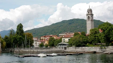 View of Verbania Video stock 84109818