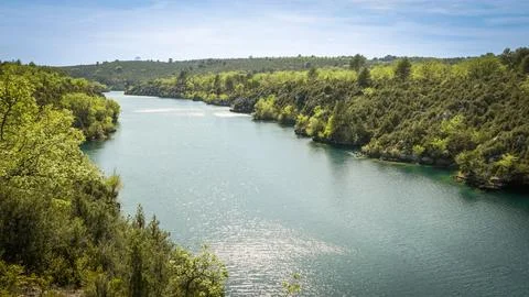 View of the Verdon river Foto stock