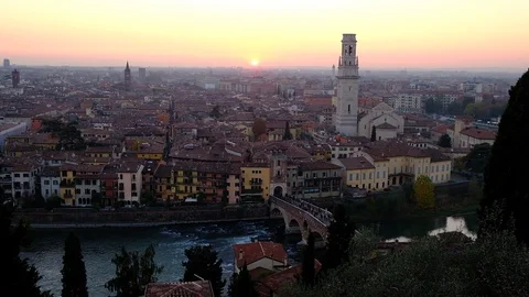 View of Verona city Stock Footage 122104645