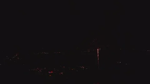 View of a vibrant fireworks display in Paradise, United States. 스톡 동영상 340641900