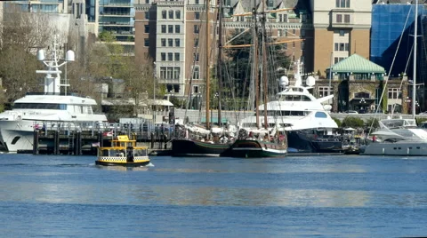View on Victoria harbor, Canada Stock Footage 62812878