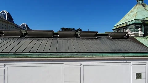 View of Vienna with monuments and statues Stock Footage 138981672