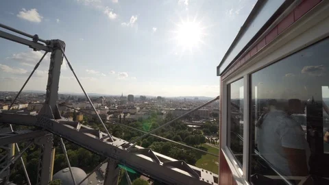 View Vienna from Riesenrad Video stock 117846661