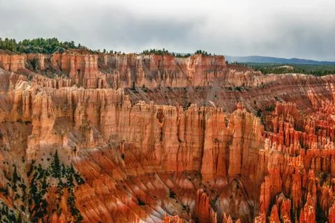 View from viewpoint of bryce canyon. Stock Photos