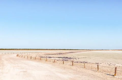 View from the viewpoint on the Etosha Pan Stock Photos