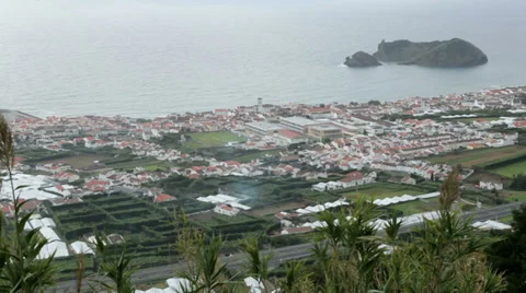 View of vila franca do campo san miguel island, azores Stock-Footage 33067540