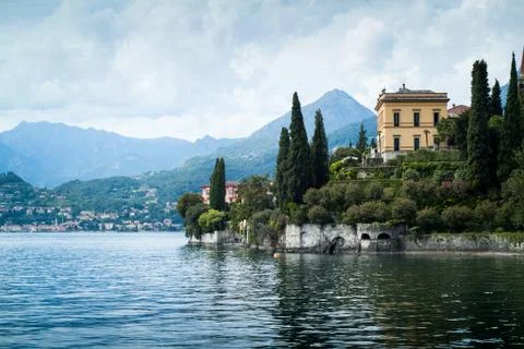 View from Villa Monastero Stock Photos