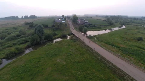 View of the village 库存影片 66815201