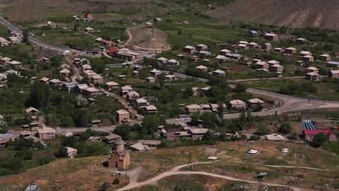 A view on village Stockbeeldmateriaal 78218136