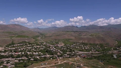 A view on village Stockbeeldmateriaal 78220769