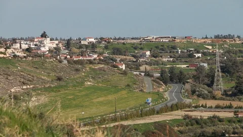 View on the village Stock Footage 98948911