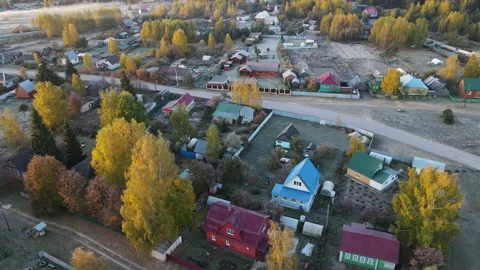View of the village Stock Footage 162783633