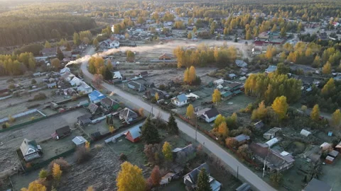 View of the village Stock Footage 162786773